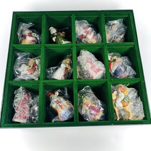 VTG Franklin Mint Faces Of Christmas Around The World- 13 Porcelain Ornaments